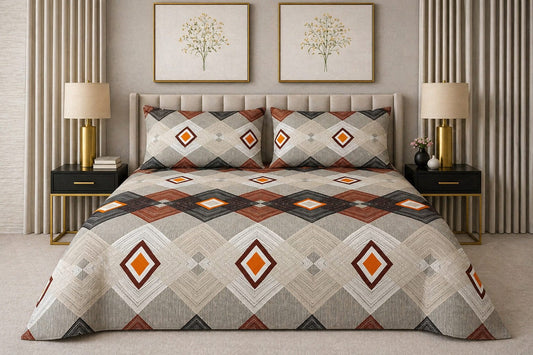 Desert Diamond - King Size Bedsheet Set