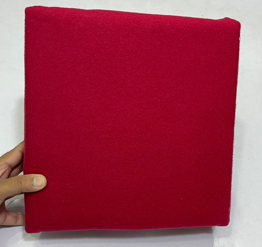 Maroon-Terry Cotton Mattress Cover
