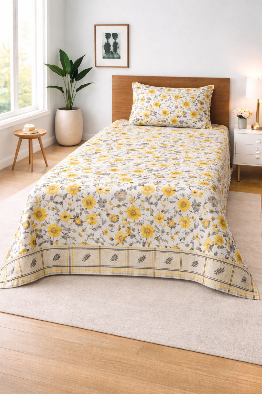Sunny Blossom - Single Bedsheet Set