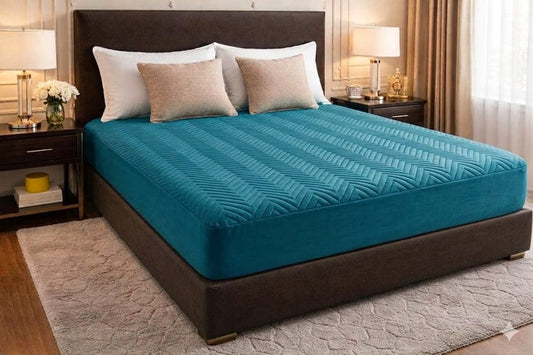 Quilted Waterproof Mattress Cover - Zinc