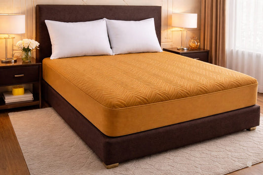 Quilted Waterproof Mattress Cover - Golden