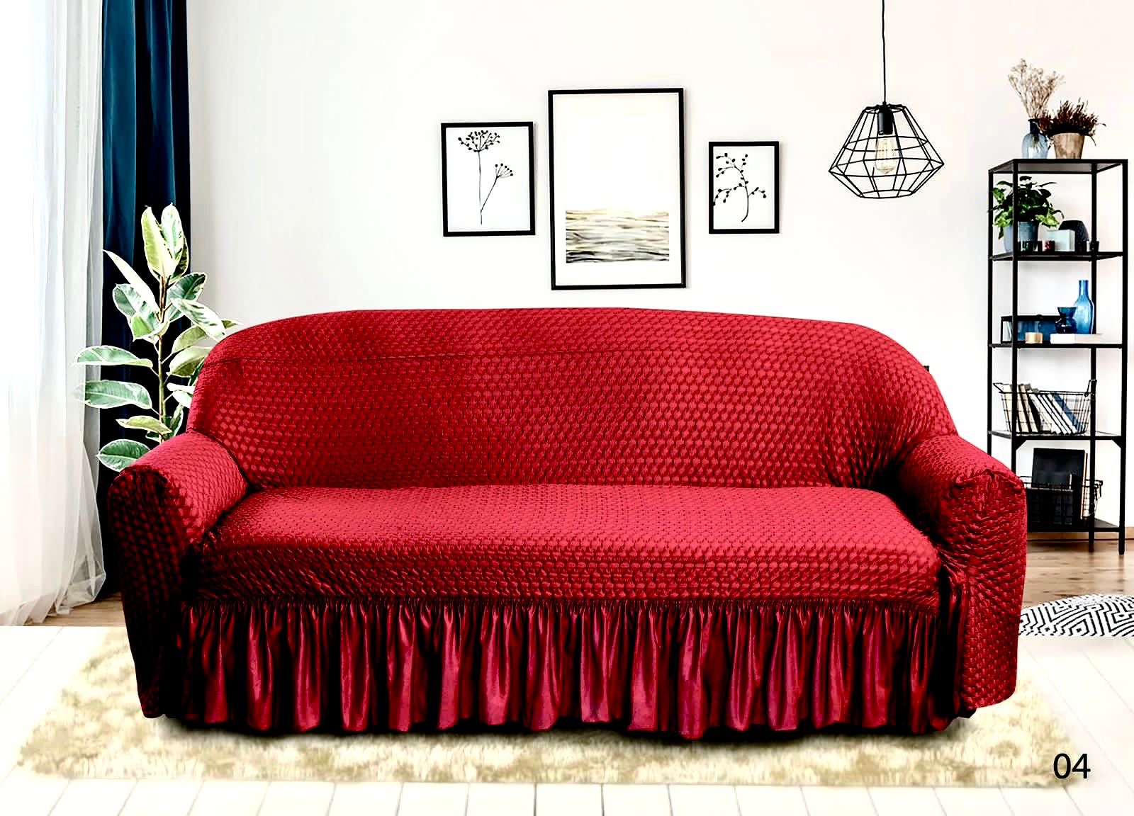 Red-Sofa Cover Set