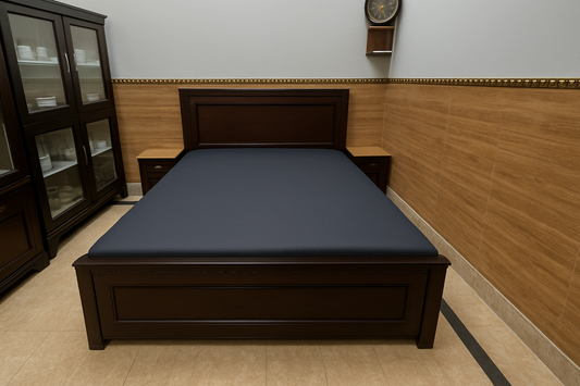 Grey-Terry Cotton Mattress Cover