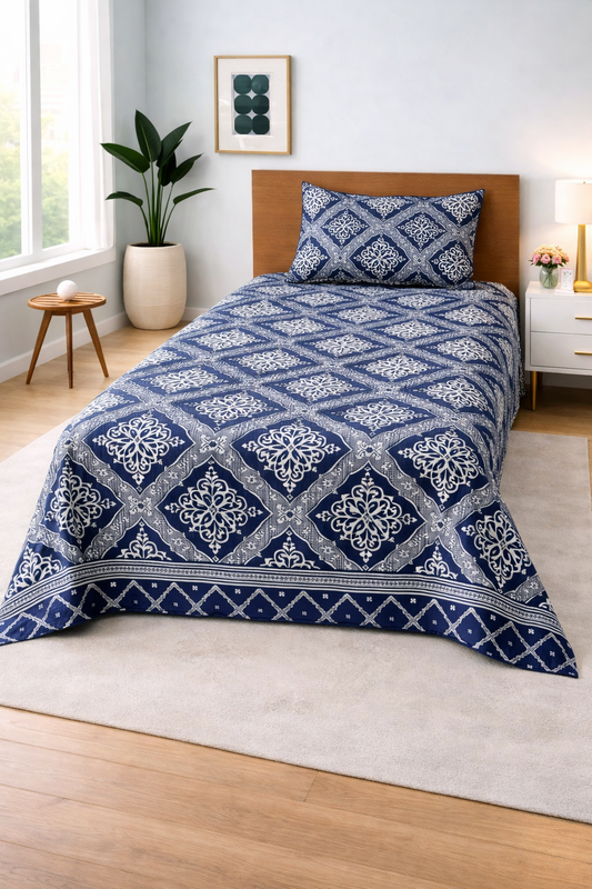 Blue Imperial - Single Bedsheet Set