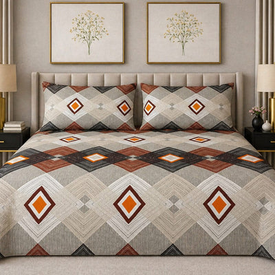 Desert Diamond - King Size Bedsheet Set