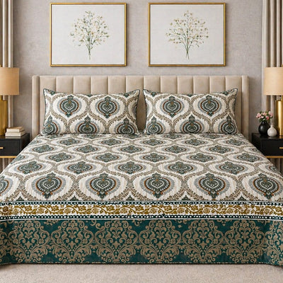 Emerald Heritage - King Size Bedsheet Set