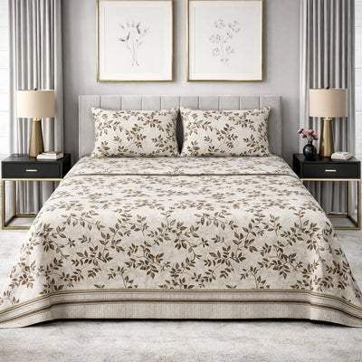 Leafy - King Size Bedsheet Set