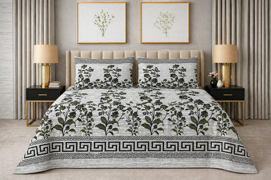 Olive Garden - King Size Bedsheet Set