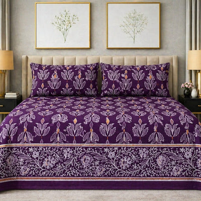 Royal Violet - King Size Bedsheet Set