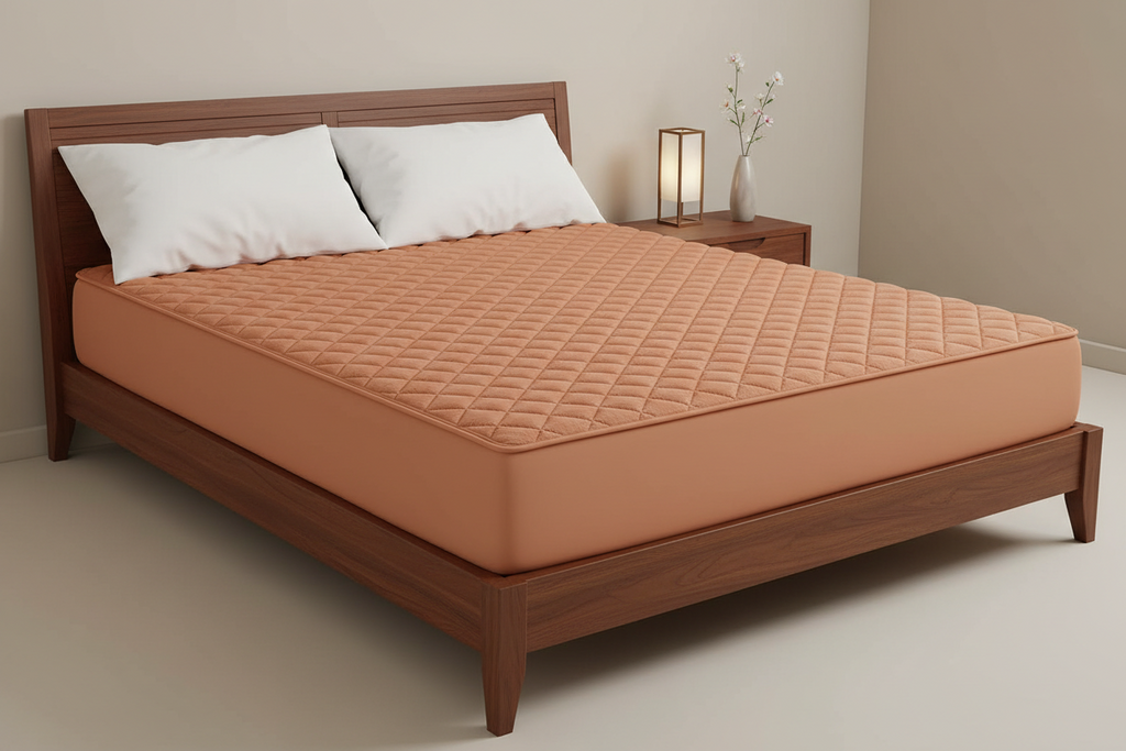 Quilted Waterproof Mattress Cover - Copper