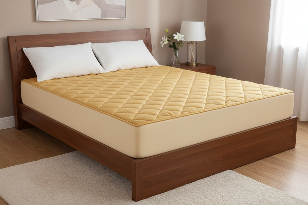 Quilted Waterproof Mattress Cover - Golden