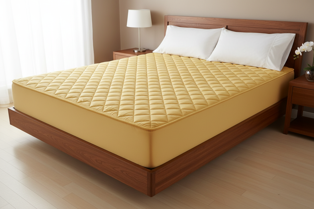 Quilted Waterproof Mattress Cover - Golden