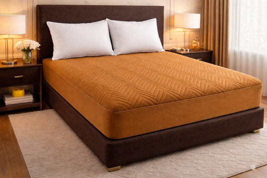 Quilted Waterproof Mattress Cover - Copper